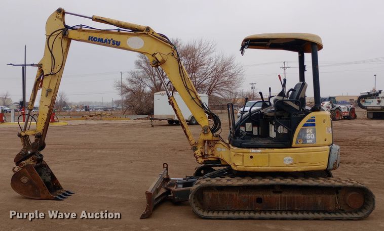 image for item EO0554 2008 Komatsu PC50MR-2 mini excavator