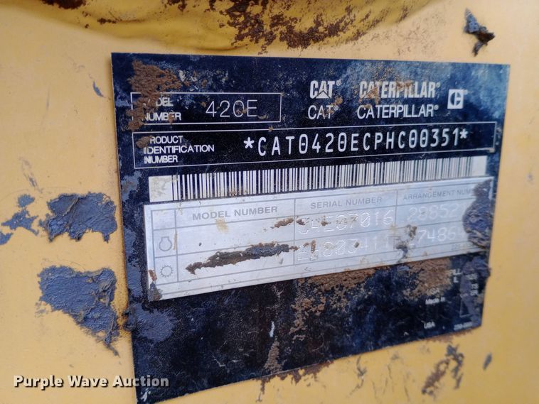 image for item EO0558 2009 Caterpillar 420E IT backhoe