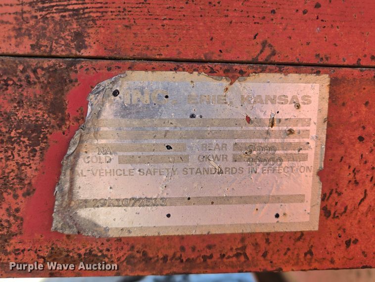 image for item EQ3933 1989 Blair trailer  equipment trailer