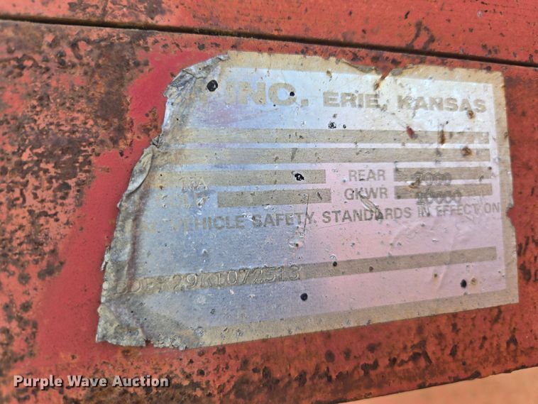 image for item EQ3933 1989 Blair trailer  equipment trailer