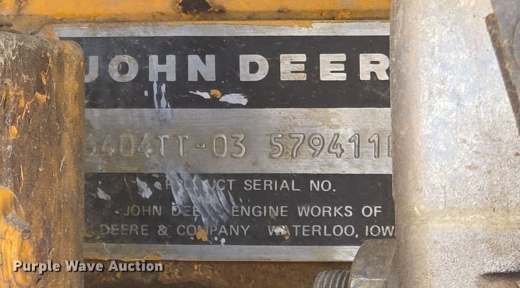 image for item ER5119 1979 John Deere 690B excavator