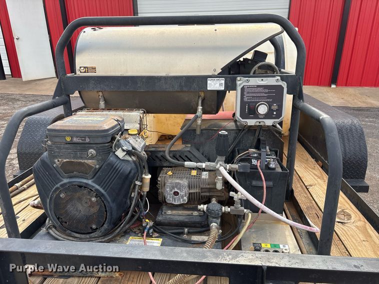 image for item EY9890 Super Brute 65110 hot pressure washer trailer