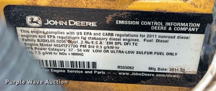 image for item LH9483 2011 Sullair 185DPQJD air compressor