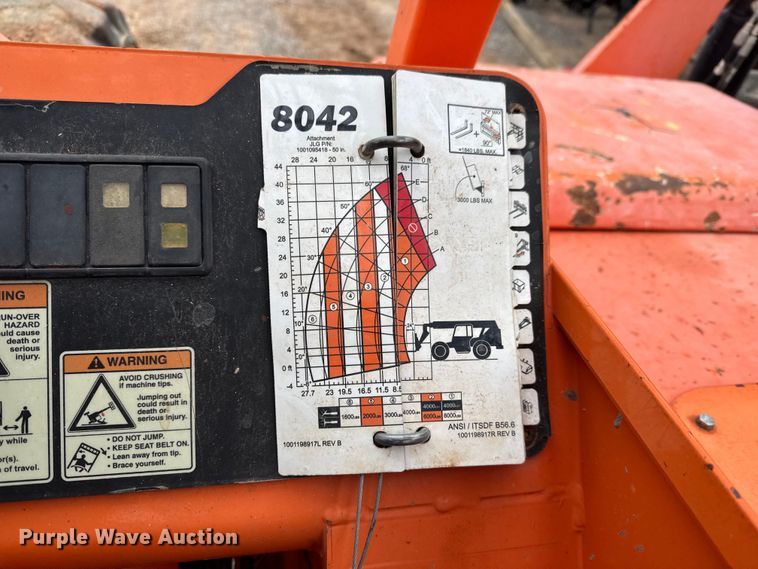 image for item LH9485 2015 JLG 8042 telehandler