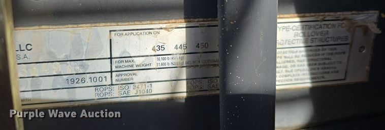 image for item LX9037 2007 Case 450CT tracked skid steer loader