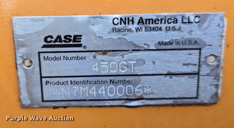 image for item LX9037 2007 Case 450CT tracked skid steer loader