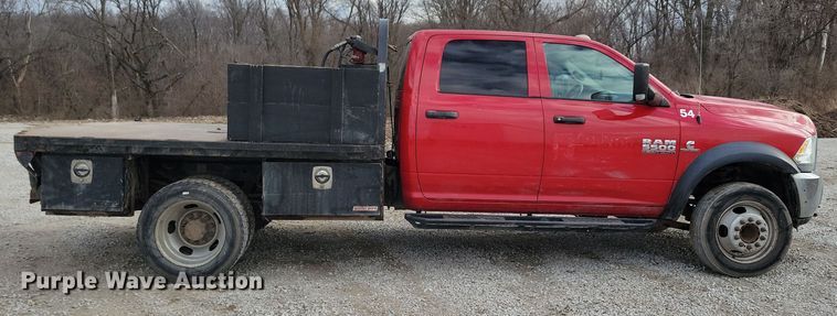 image for item NB9802 2014 Dodge Ram 5500 Crew Cab flatbed truck