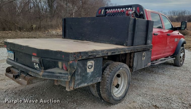 image for item NB9802 2014 Dodge Ram 5500 Crew Cab flatbed truck