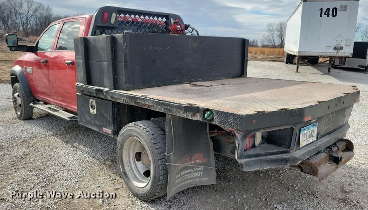 image for item NB9802 2014 Dodge Ram 5500 Crew Cab flatbed truck