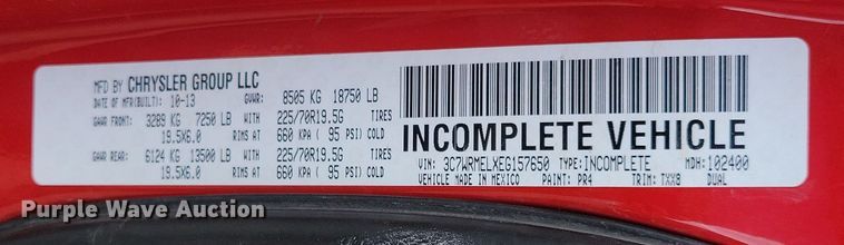 image for item NB9802 2014 Dodge Ram 5500 Crew Cab flatbed truck