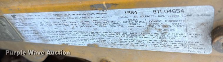 image for item OK9524 1995 Ford L9000 dump truck