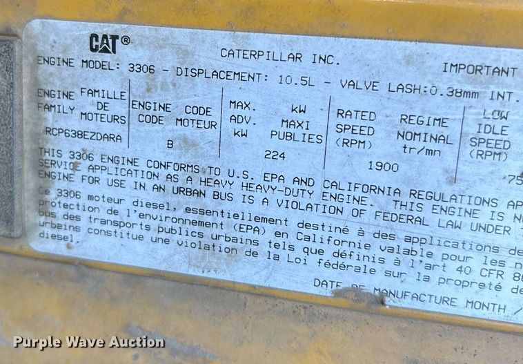 image for item OK9524 1995 Ford L9000 dump truck