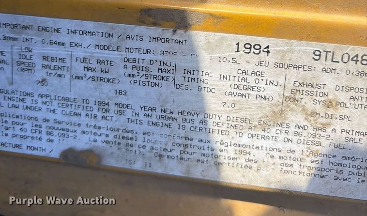 image for item OK9524 1995 Ford L9000 dump truck