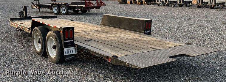 image for item YA0253 2021 Monroe Towmaster T-14DT tilt deck equipment trailer