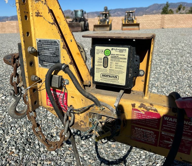 image for item YA0255 2014 Butler Trailers tilt deck utility trailer