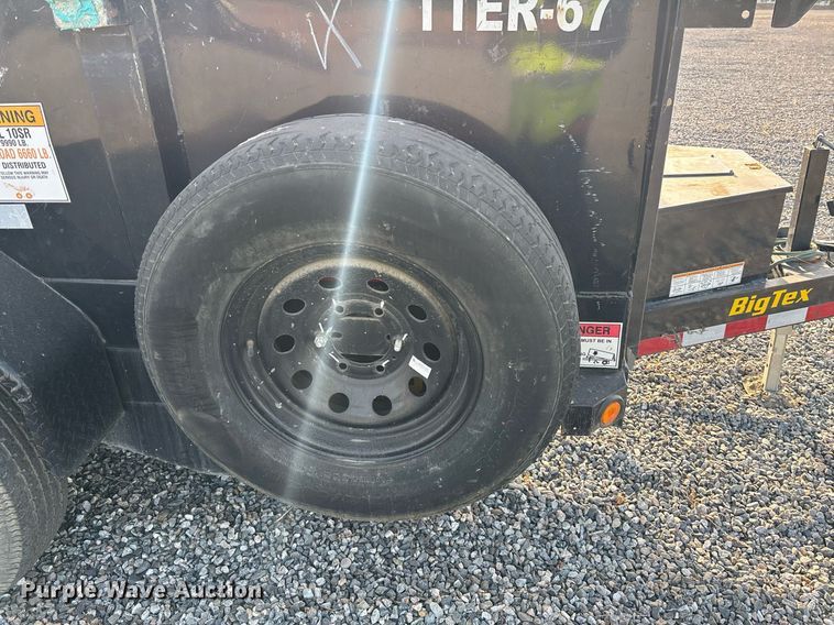 image for item YA0256 2022 Big Tex 10SR-12XLBK7SIR dump trailer