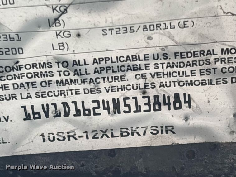 image for item YA0256 2022 Big Tex 10SR-12XLBK7SIR dump trailer