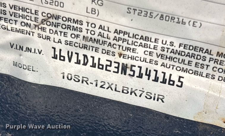 image for item YA0259 2022 Big Tex 10SR-12XLBK7SIR dump trailer