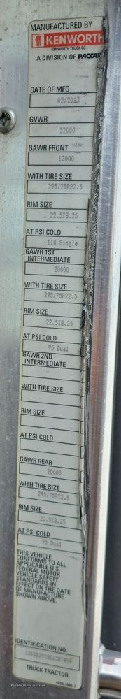 image for item YA0290 2014 Kenworth T400 dump truck