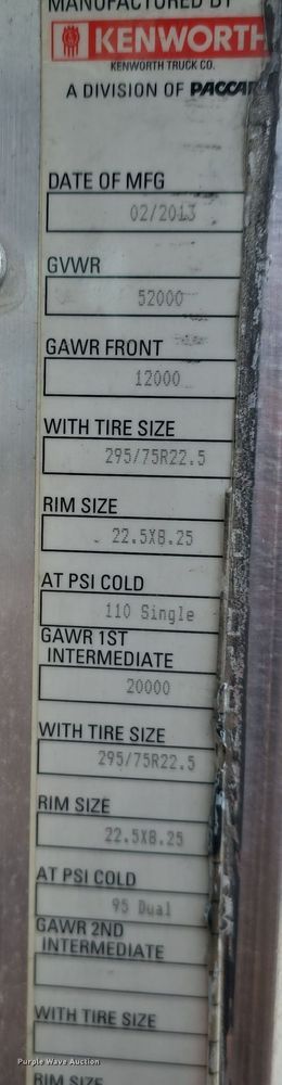 image for item YA0290 2014 Kenworth T400 dump truck