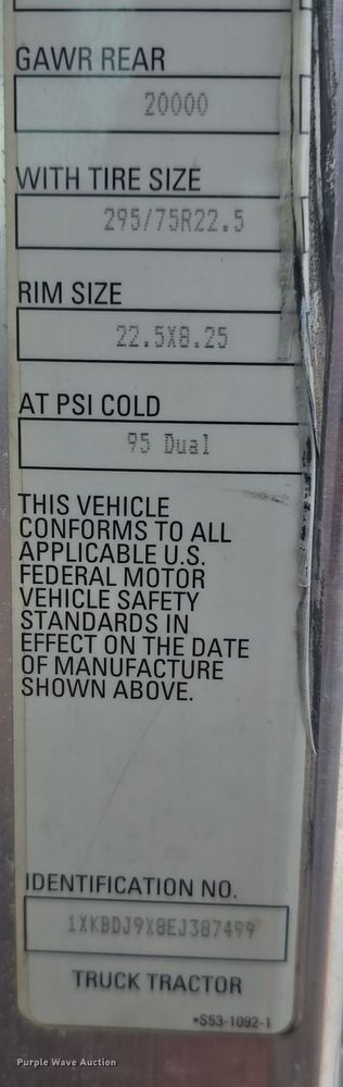 image for item YA0290 2014 Kenworth T400 dump truck