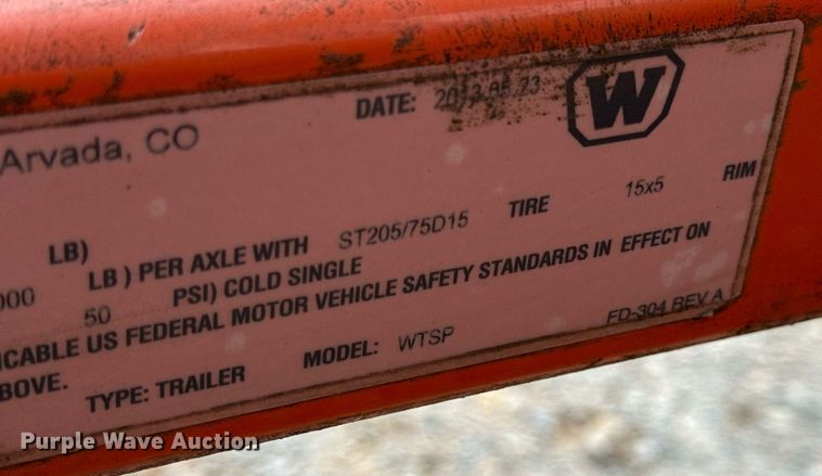 image for item DW3325 2013 Wanco WTSP arrow board