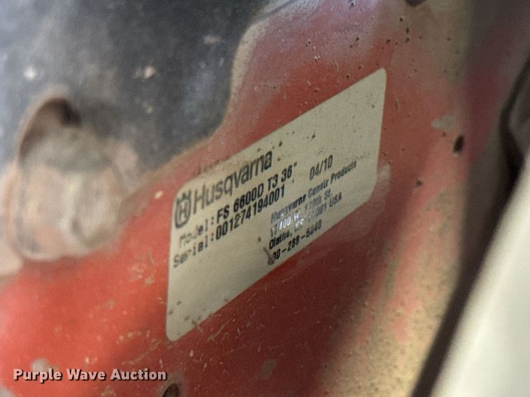 image for item DW3367 Husqvarna FS6600D concrete saw