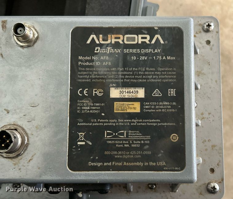 image for item EK2551 Digitrak Aurora AF8 display