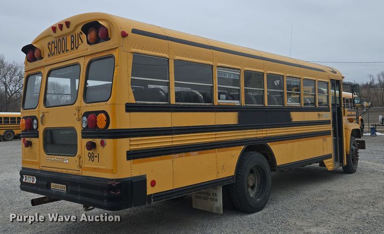 image for item DO7749 1999 Blue Bird  B7 school bus