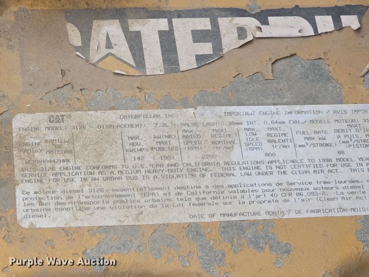 image for item DO7749 1999 Blue Bird  B7 school bus