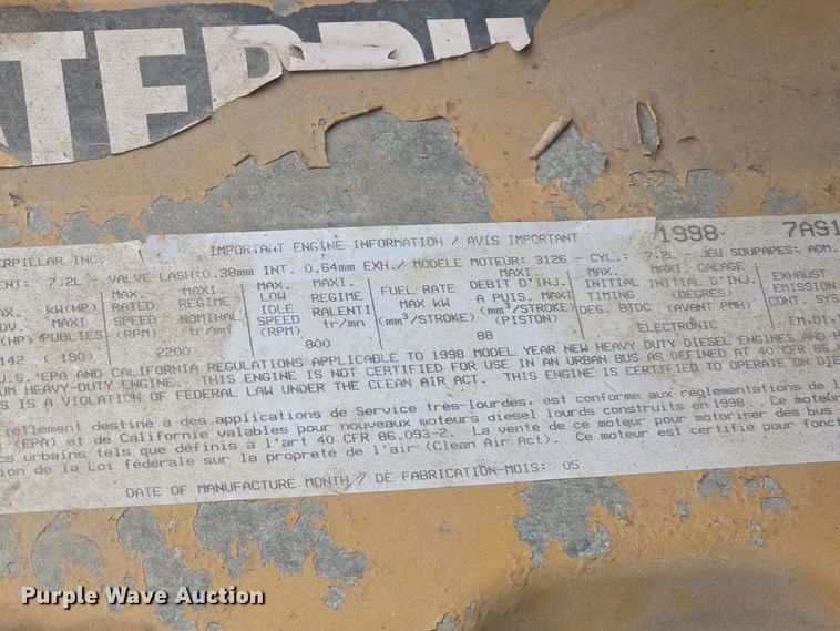 image for item DO7749 1999 Blue Bird  B7 school bus