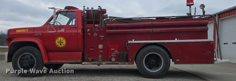 image for item DO7765 1974 GMC 6000 Custom pumper fire truck