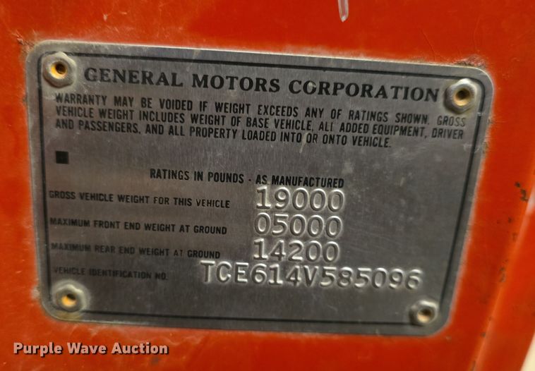 image for item DO7765 1974 GMC 6000 Custom pumper fire truck