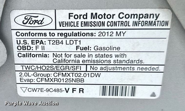 image for item DQ6565 2012 Ford Transit Connect van