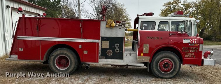 image for item DR2740 1982 Ford 8000 pumper fire truck