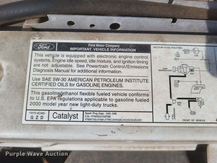 image for item DS5237 2000 Ford Ranger pickup truck