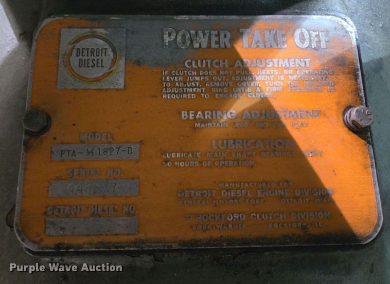 image for item DV1255 Detroit Diesel 16V71 engine