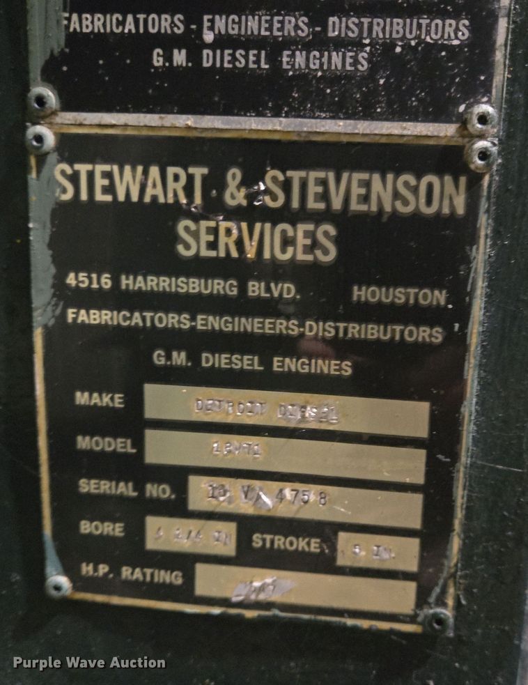 image for item DV1255 Detroit Diesel 16V71 engine