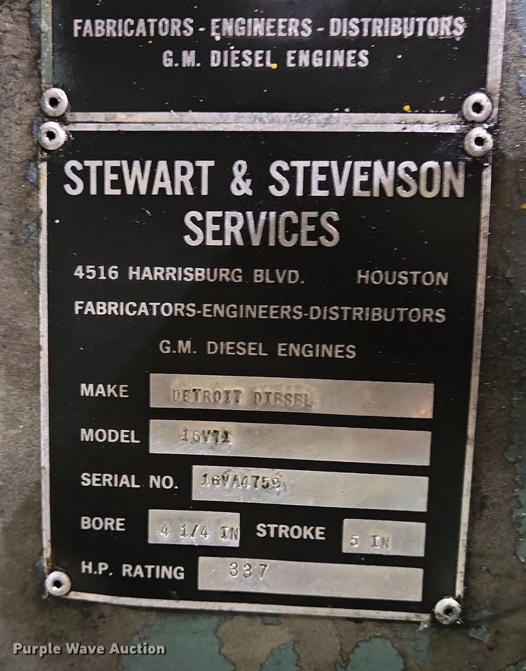 image for item DV1256 Detroit Diesel 16V71 engine