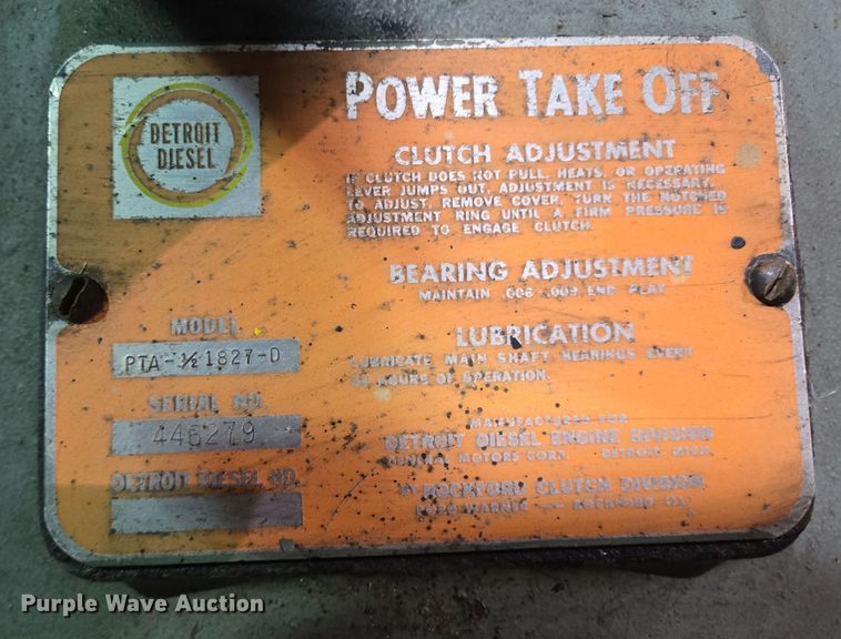 image for item DV1259 Detroit Diesel 16V71 engine