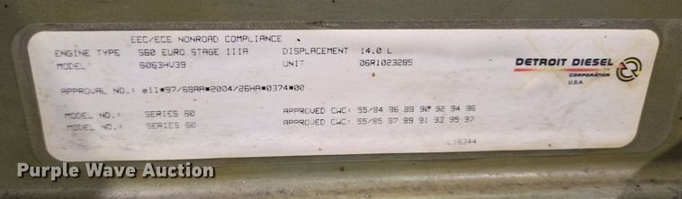 image for item DV1260 Detroit Diesel Series 60 engine