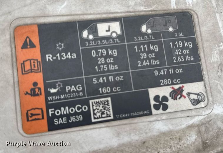 image for item DW1806 2017 Ford Transit 150 van