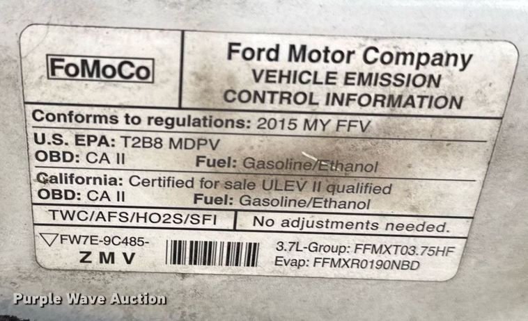 image for item DW1809 2015 Ford Transit 150 van