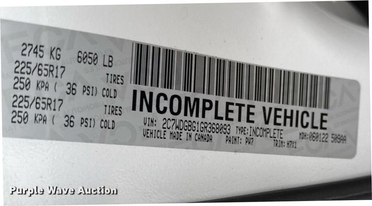 image for item DW1810 2016 Dodge Grand Caravan handicap accessible van