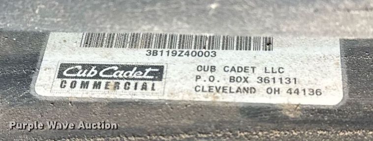 image for item EG7998 Cub Cadet ZTR lawn mower