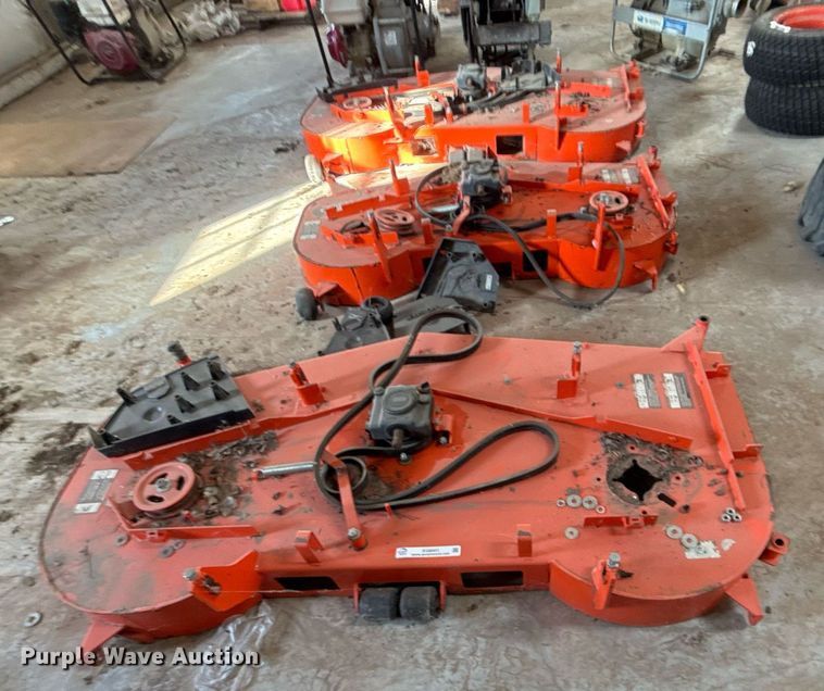 image for item EG8001 (3) Kubota mower decks