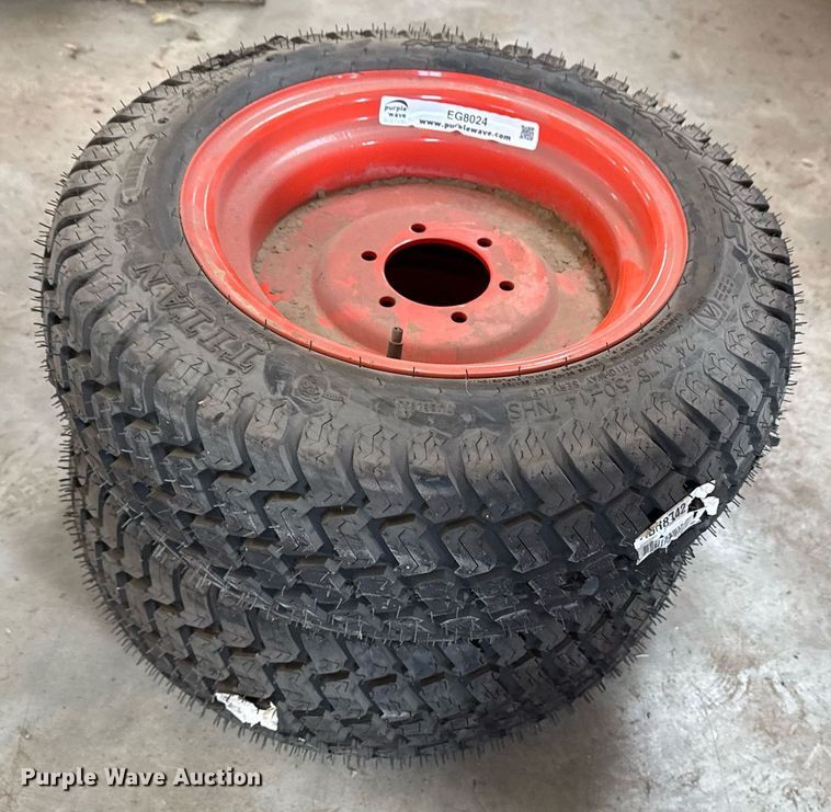 image for item EG8024 (2) Titan 13.6-16 tires and wheels