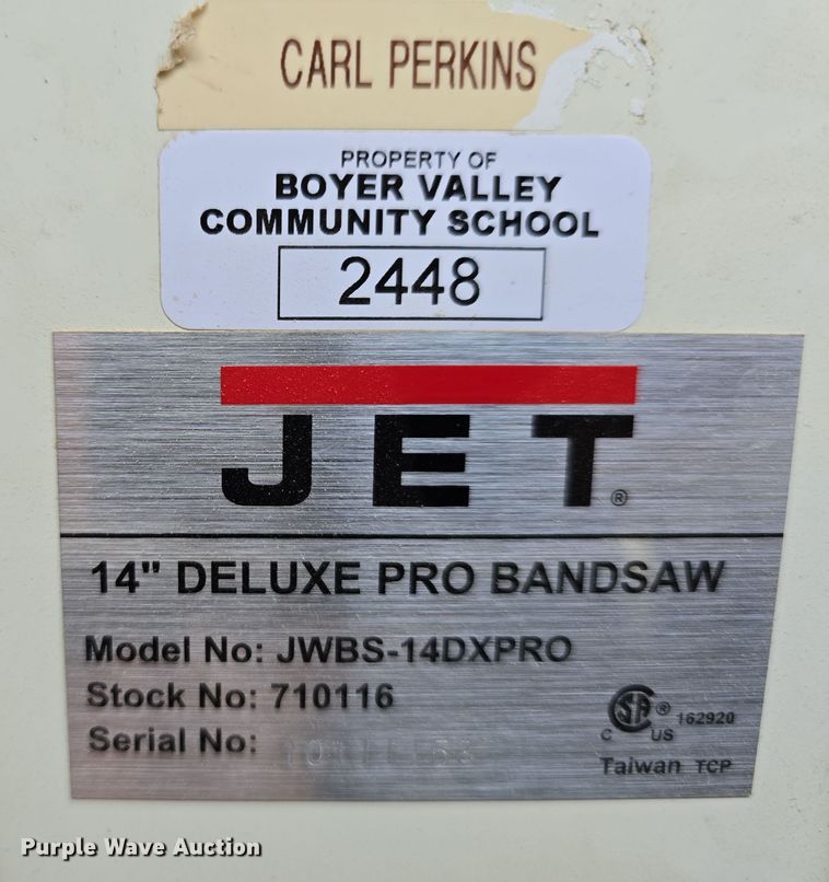 image for item EH8547 (2) Jet JWBS-14DXPRO bandsaws
