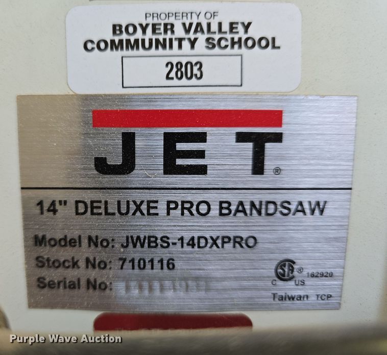 image for item EH8547 (2) Jet JWBS-14DXPRO bandsaws