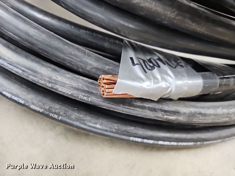 image for item EH8558 (4) rolls of 400 MCM electrical wire